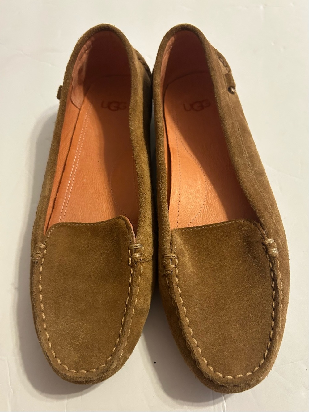 UGG Women's Olive Brown Suede Moccasins